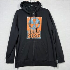 Call of Duty Black Ops II Nuketown 2025 Hoodie Full Zip XL Black Orange Graphic